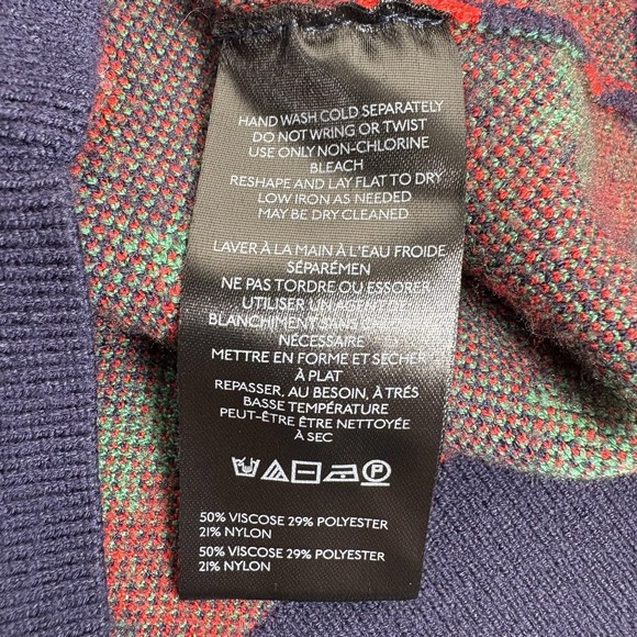 MAEVE By Anthropologie Maxine Sweater Size XXS Blue Strawberry Puff Sleeve NWOT - Picture 5 of 8